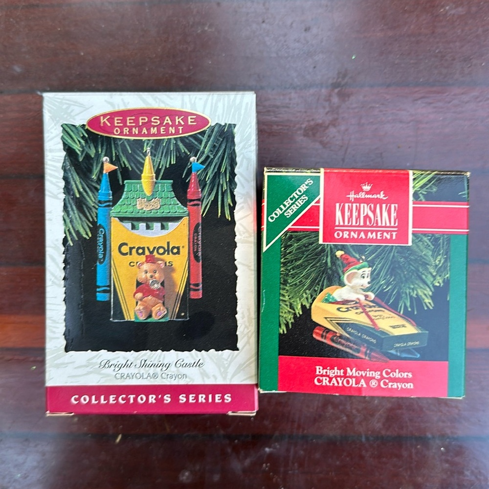Hallmark Keepsake ornaments crayola